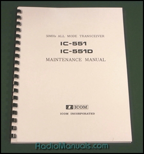 Icom IC-551, 551D Service manual - Click Image to Close